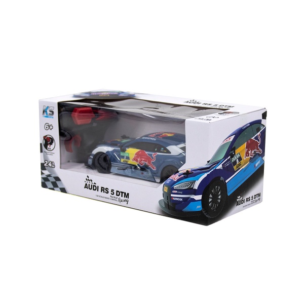 Машинка на р/к - Audi RS 5 DTM Red Bull (1:24, 2.4Ghz, блакитний) 1:24 124RABL