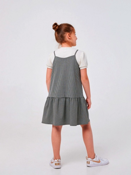 Сарафан Smil р.128 чорний із білим 120362 
