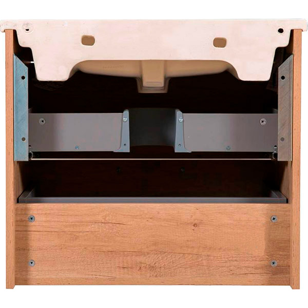 Тумба підвісна ScandiSPA Inari дуб небраска з умивальником Arte 65 см