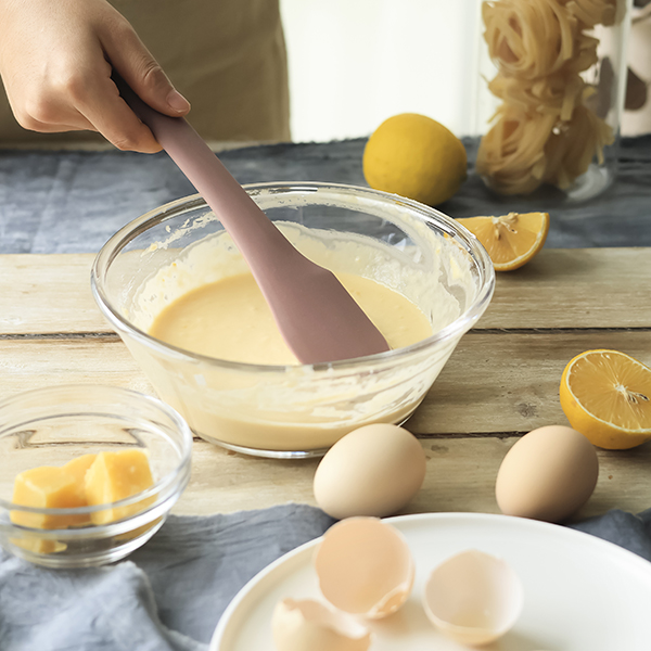 Лопатка Smart Kitchen by Flamberg для выпечки двухсторонняя Affection Dusty rose 28 см