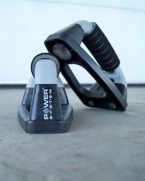 Упори для віджимання Power System від підлоги OS чорно-сірий PS-4022 