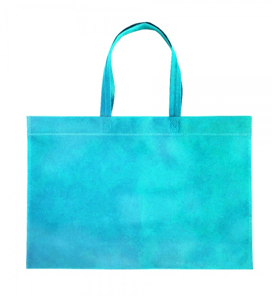 Экосумка 320x450x80 мм голубой