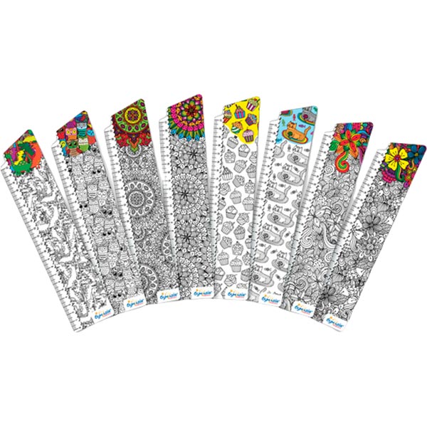 Набор закладок для книг серия Раскраски-антистресс 8 шт. BM-4698 Бумагия