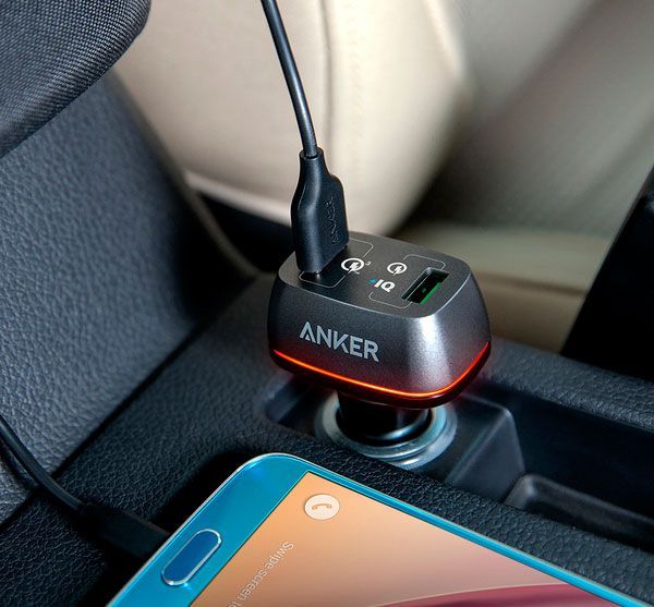 Автомобильное зарядное устройство Anker PowerDrive+ 2 with Quick Charge 3.0 V3 