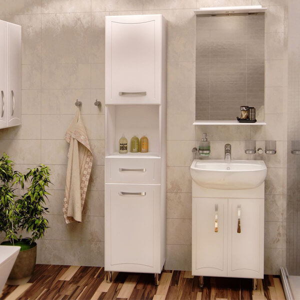 Тумба підлогова Aqua Rodos Декор 65 з умивальником Nova 65