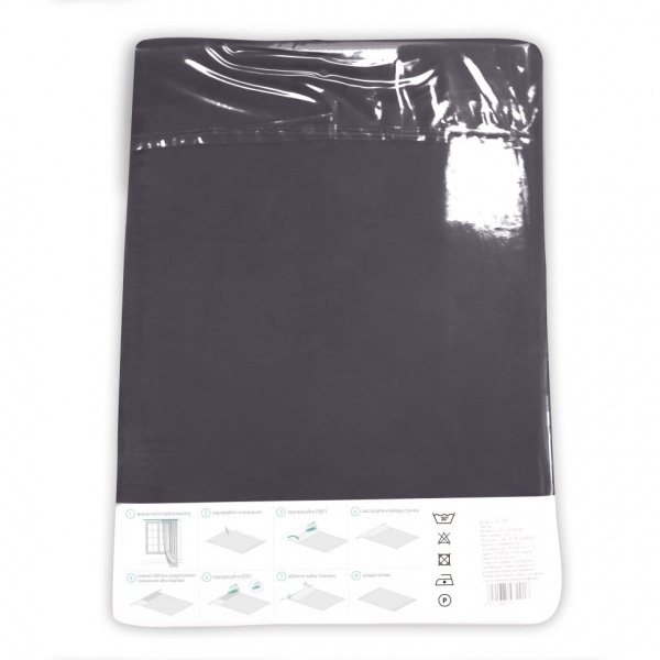 Штора VELOUR 150х275 графит Decora textile