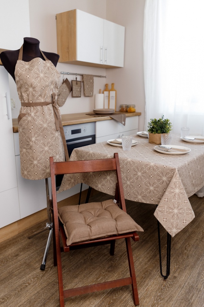 Подушка на стул 40х40 Корица Коричневая Прованс