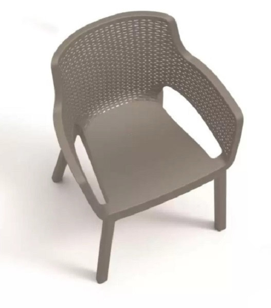 Кресло пластиковое Keter Eva 530x625x790 мм капучино 247232