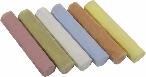 Мел цветной для асфальта 6 цветов КОЛОРИТ Тон