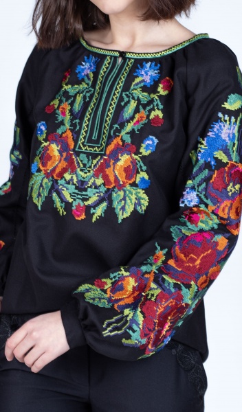 Вышиванка Эдельвика черный р. 3XL 218-21/00 