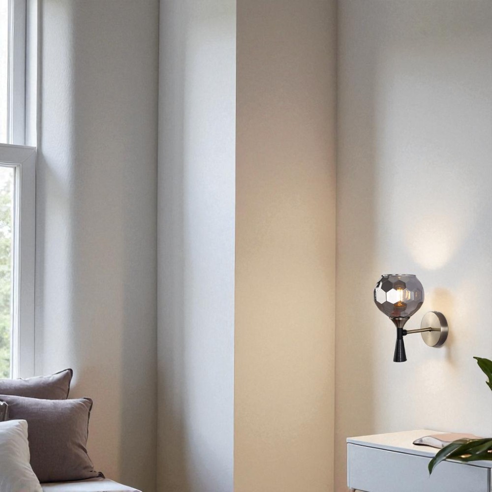 Бра WunderLicht Novella 60 Вт Е27 черный/бронзовый KK2254-11