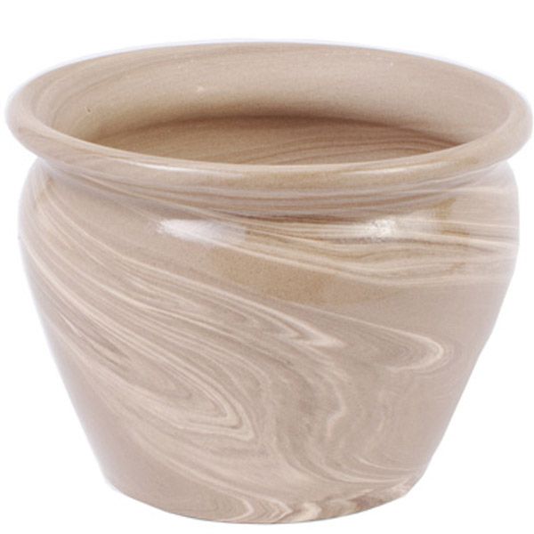 Горщик Borralheira 722MK212 шоколадний мармур з глазур'ю