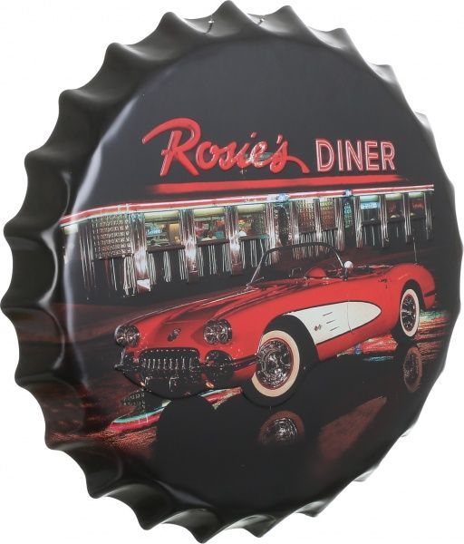 Декор настенный Крышка от бутылки Rosies dinner 4xd40 
