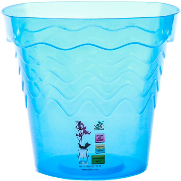 Комплект для пересадки орхідей Хвиля 2 л квадратний зелений 