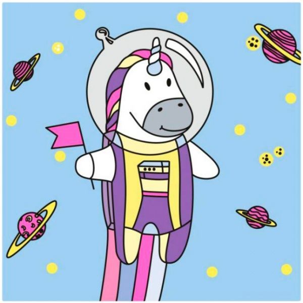 Набор раскраска по контурам Космонавт Rosa Kids 