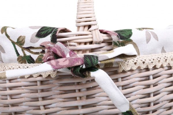 Кошик плетений з текстилем Tony Bridge Basket 29x22x15/33 см EP19-11E-2 