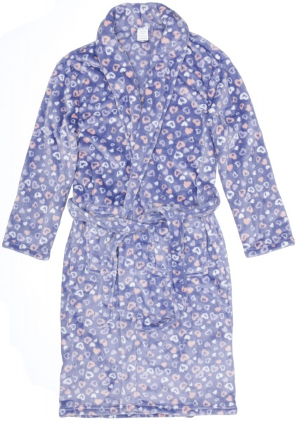 Халат жіночий La Nuit Сердечка р. XS синій 
