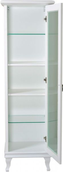 Пенал напольный Aqua Rodos Беатриче New белый патина хром