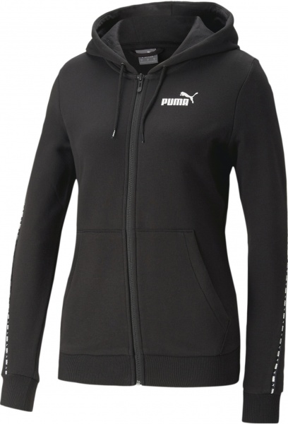 Джемпер Puma POWER TAPE FULL-ZIP HOODIE TR 67422601 р. M черный