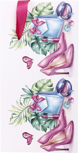 Коробка складана Смуги/горох 15x15x15 см (EBXS9801)