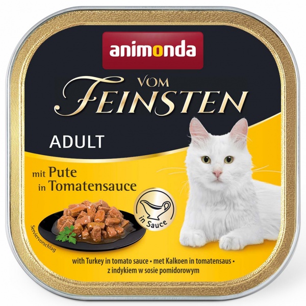 Консерва для кошек Animonda Vom Feinsten Adult With Turkey In Tomato Sauce 100 г
