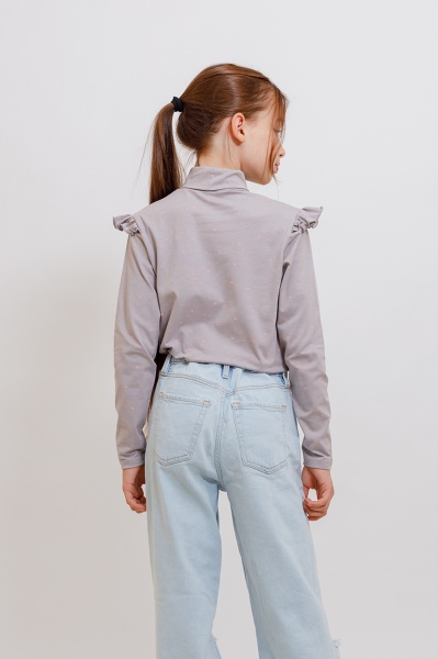 Водолазка для девочки KOSTA р.134 серый 2521-4 