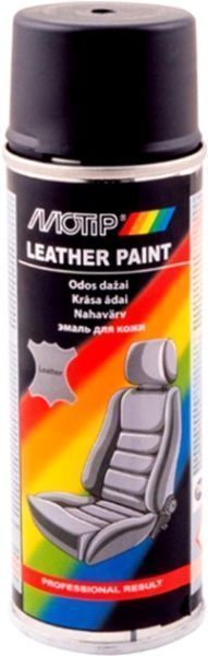 Эмаль аэрозольная для покраски кожи Motip 200 мл 04230BS черная