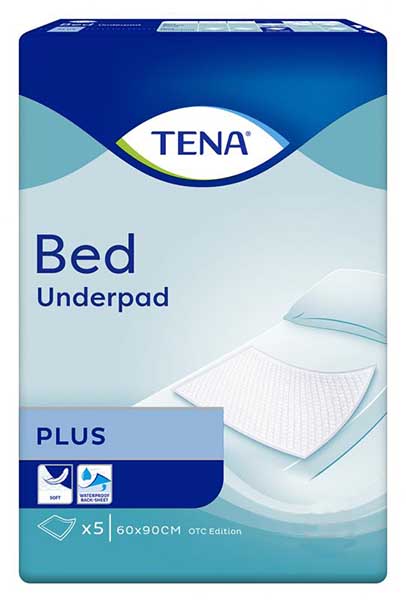 Непромокальна пелюшка Tena Bed Plus 60х90 см 5 шт.