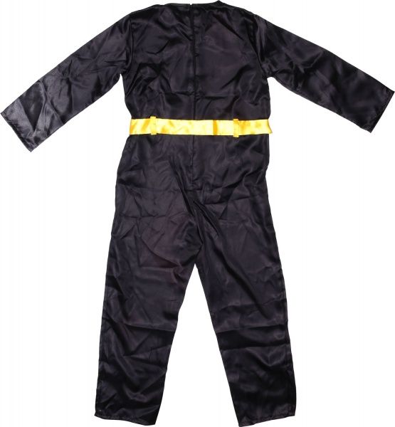 Костюм дитячий карнавальний КАРНАВАЛІЯ Бетмен р.122 чорний із жовтими вставками 85004, 85104 