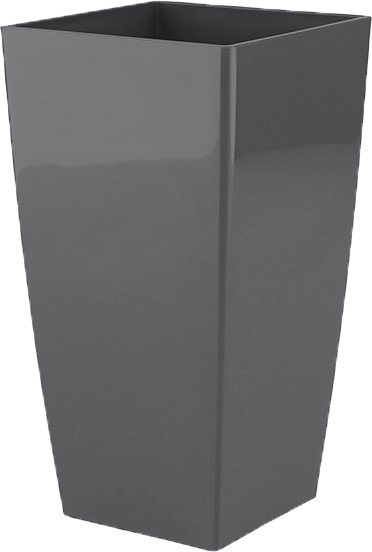 Горщик пластиковий Artevasi Pisa Pot квадратний 45л антрацит 