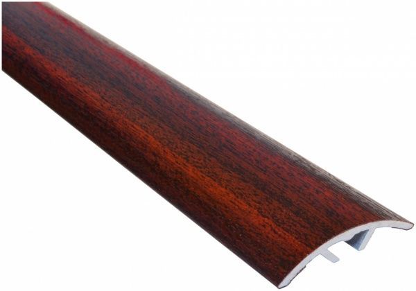 Поріжок алюмінієвий сходовий Olvis приховане кріплення 30x1350 мм махагон 