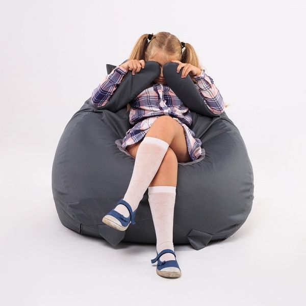 Кресло-мешок SanchoBag Груша Енот серый (38DT2OK1ENOT) 