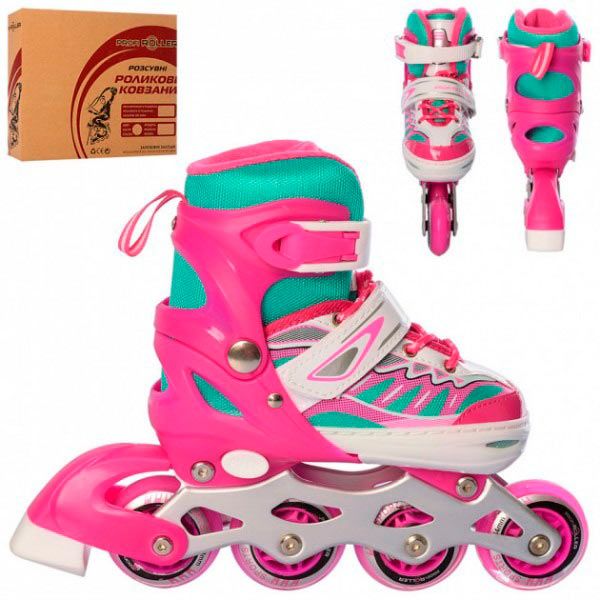 Роликові ковзани A4122-XS-P р. 27-30 рожевий