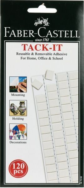 Клей для многоразового использования в квадратах TACK-IT 187093 Faber-Castell