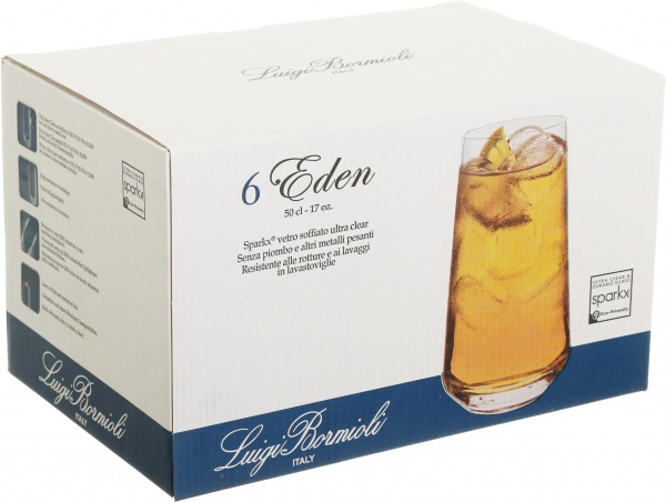 Набор стаканов высоких Eden PM389 500 мл 6 шт. Luigi Bormioli 
