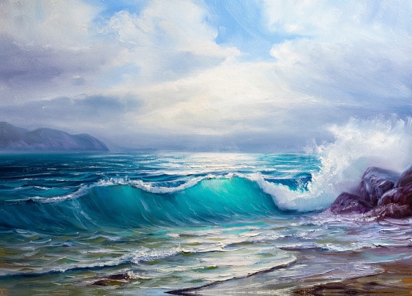 Репродукция Морской берег-1 50x70 см Арт Фемелі 