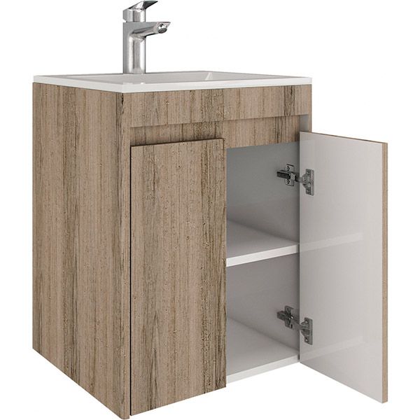 Тумба подвесная Water House Preference N1 50 МДФ секвойя под умывальник Como 50