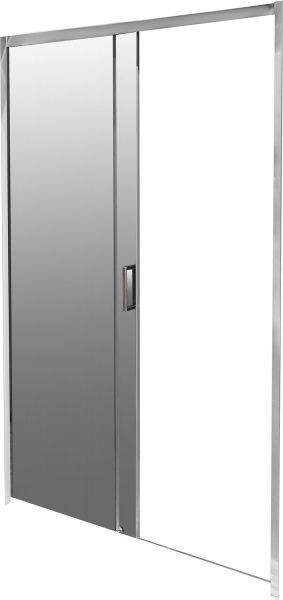 Душові двері Water House WH-306 120x185 профіль хром, скло графіт