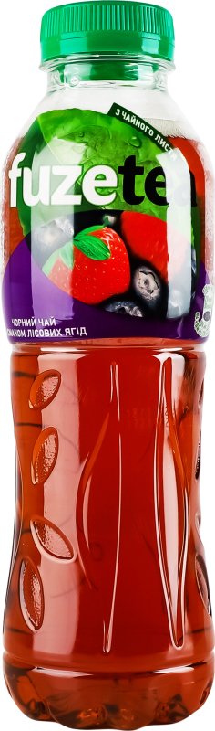 Чай Fuzetea холодный черный со вкусом лесных ягод 0,5 л — фото 1