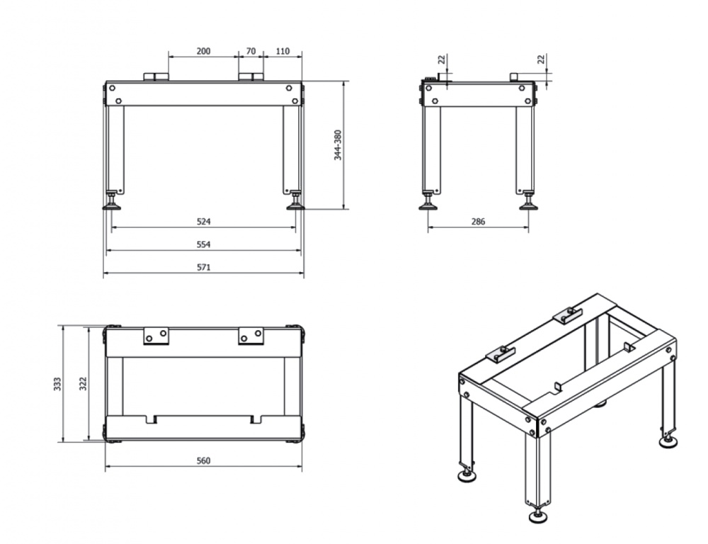 Підставка під камінну топку ILDNORD