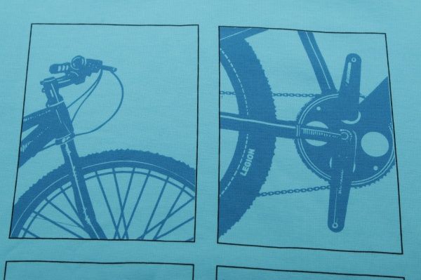 Футболка дитяча Роксана Велосипед р.110 блакитний 