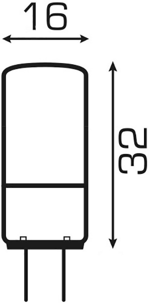 Лампа LED Estares G6 3 Вт холодне світло