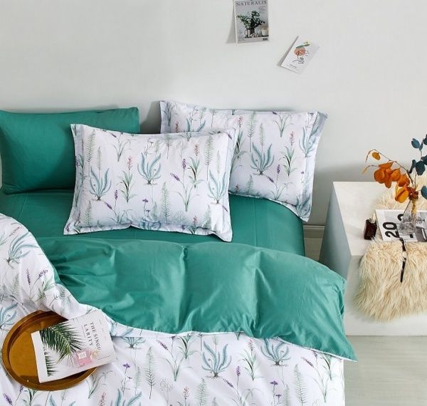 Комплект постельного белья семейный UME213 зеленый Word of Dream 