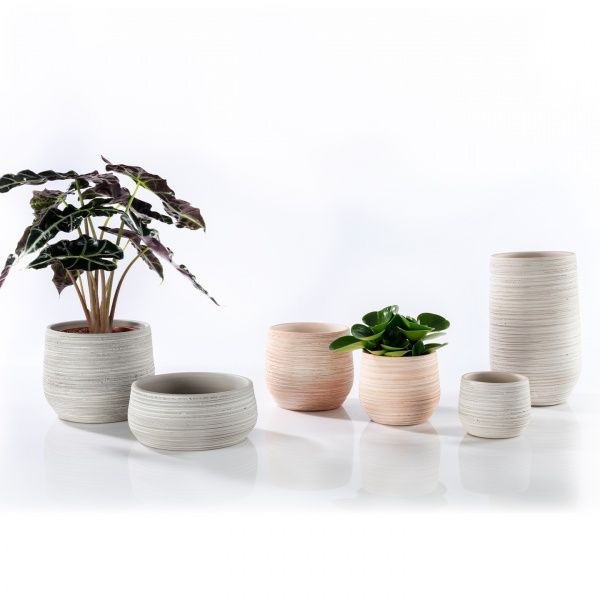 Кашпо керамічне Soendgen Ravenna круглий 2 л кремовий 