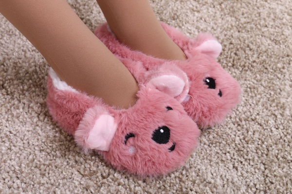 Капці дитячі для дівчинки Maxwin KIDS Звірята Кролик р.29-31 рожевий 