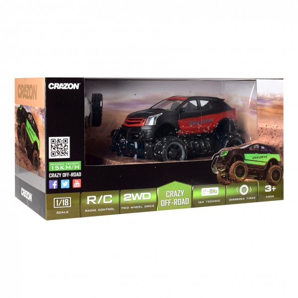 Автомобиль на р/у Crazon в ассортименте 17MUD23B 1:18