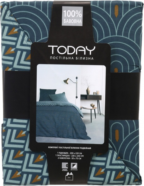 Комплект постільної білизни Blois 2.0 зелений Today 