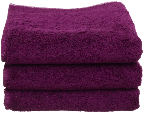 Рушник махровий Doubleface 50x100 см сливовий Cawo 