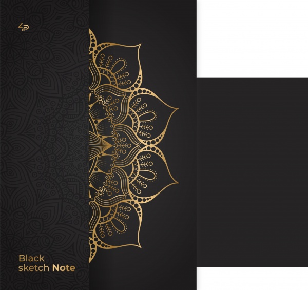Скетчбук Black sketch note lotus Profiplan