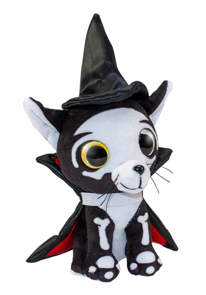 М'яка іграшка Lumo Stars Кіт Halloween Spooky 15 см чорний із білим 54984